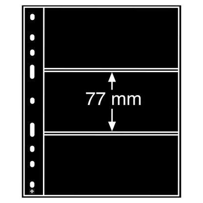 חבילה של 10 דפים איכותיים עבור שטרות מסדרת OPTIMA עם 3 כיסים דו-צדדים (Copy)